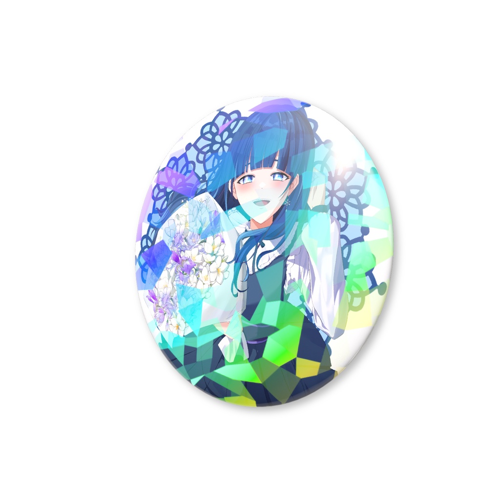 【Half Anniversaryグッズ】奏雪村ホログラム缶バッジ