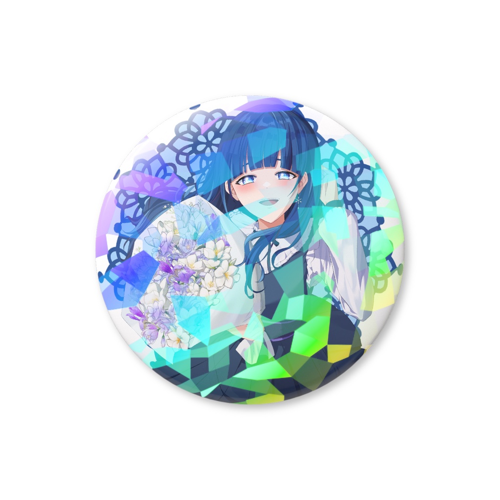 【Half Anniversaryグッズ】奏雪村ホログラム缶バッジ