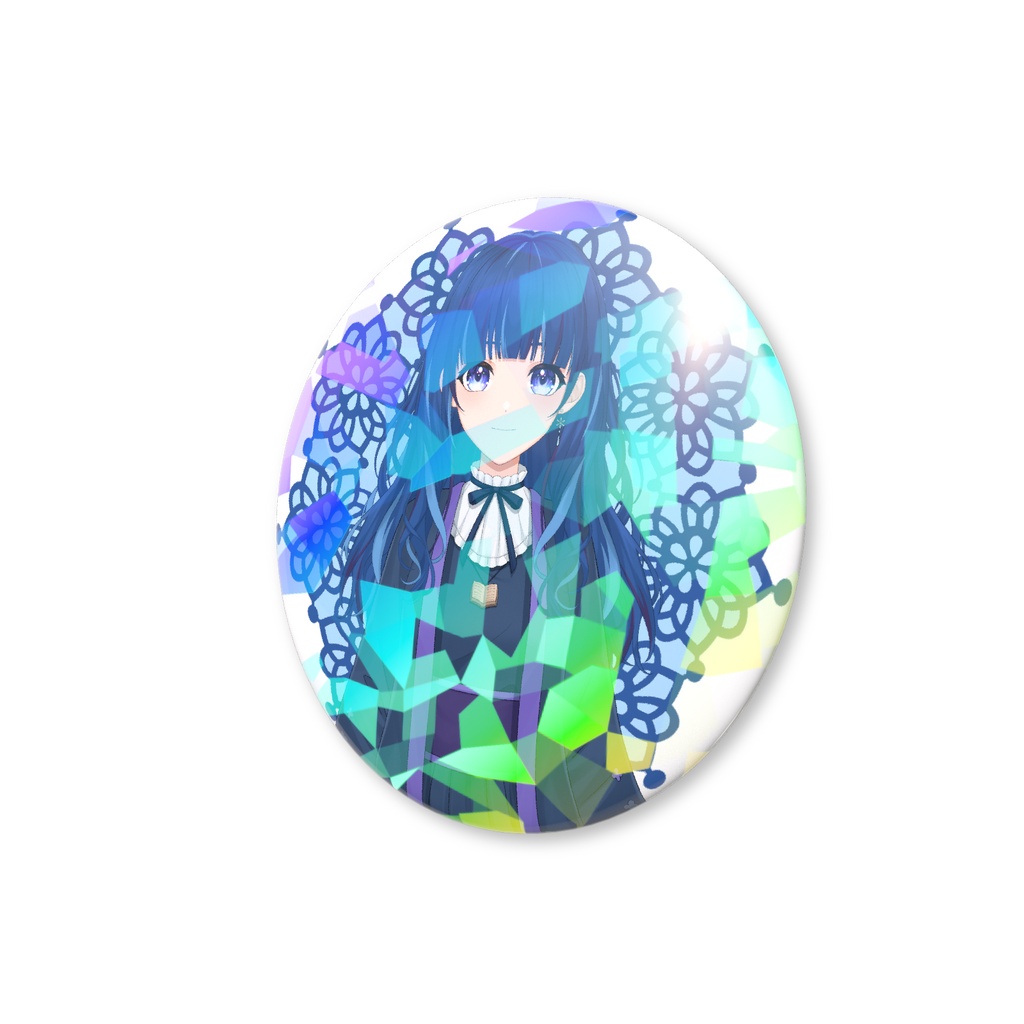 奏雪村ホログラム缶バッジ(デフォルトVer.)