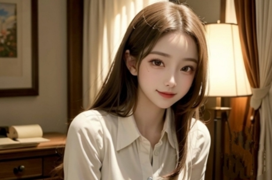 AI彼女~モデル写真集《白いブラウスを着たお嬢様編》