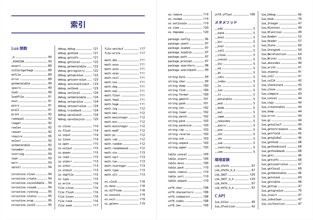 Lua 5.4 リファレンスマニュアル (翻訳)