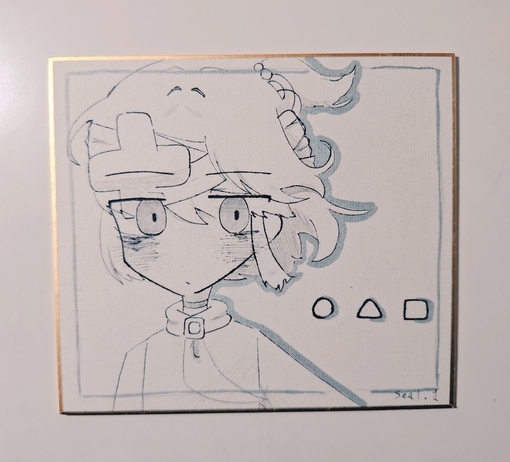 モノクロミニ色紙