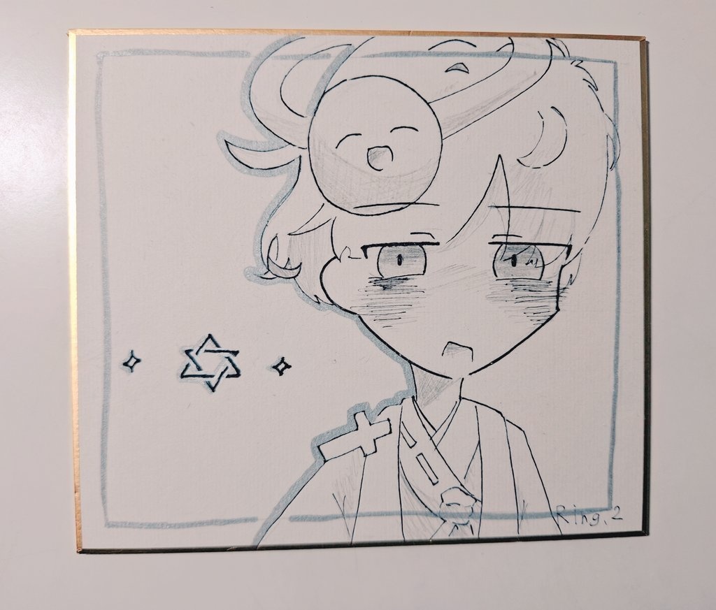 モノクロミニ色紙