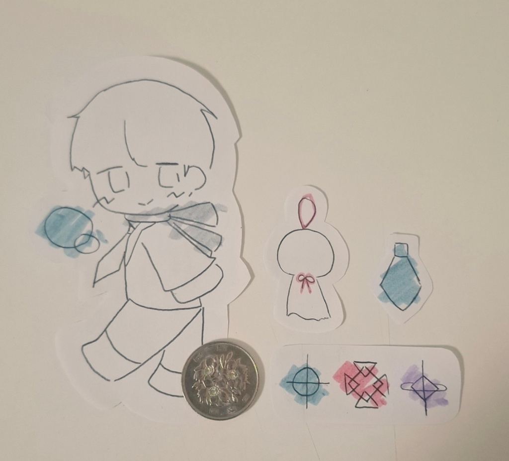 お天気組みにきゃら原画セット