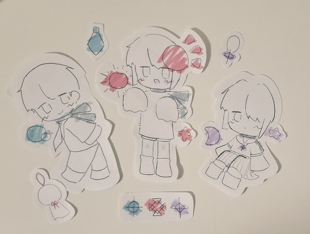 お天気組みにきゃら原画セット