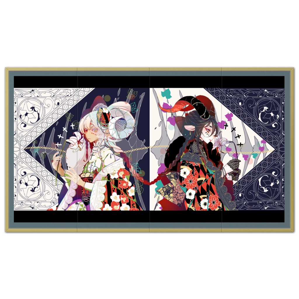 【515M】右脳左脳【屏風】