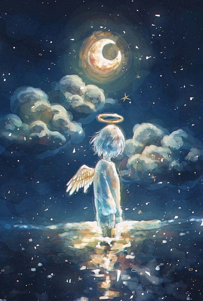 「月の夜のこと」ポストカード