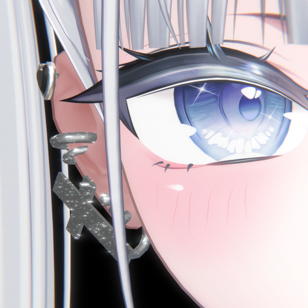 MA対応 【Cross&Heart】 Simple pierce (Earing)