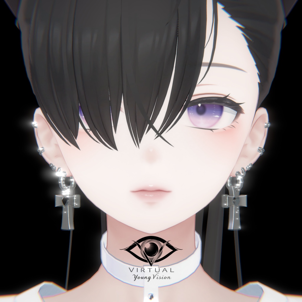 MA対応 【Big Cross&Heart】 Simple pierce (Earing)