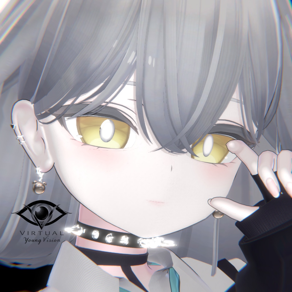 MA対応【Bear&Heart】-VYV Choker and Pierce (Earing)