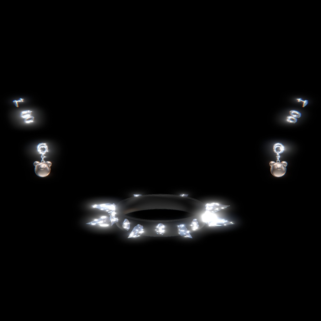 MA対応【Bear&Heart】-VYV Choker and Pierce (Earing)