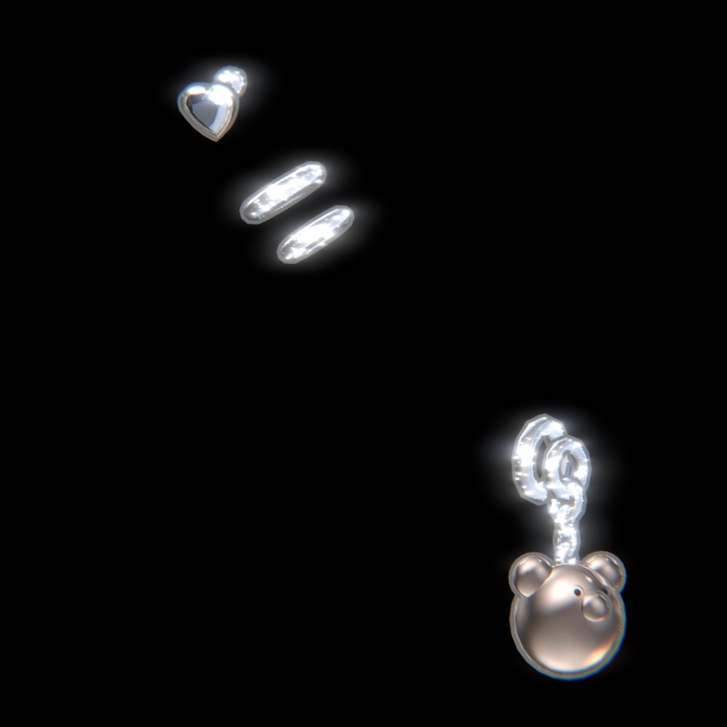 MA対応【Bear&Heart】-VYV Choker and Pierce (Earing)