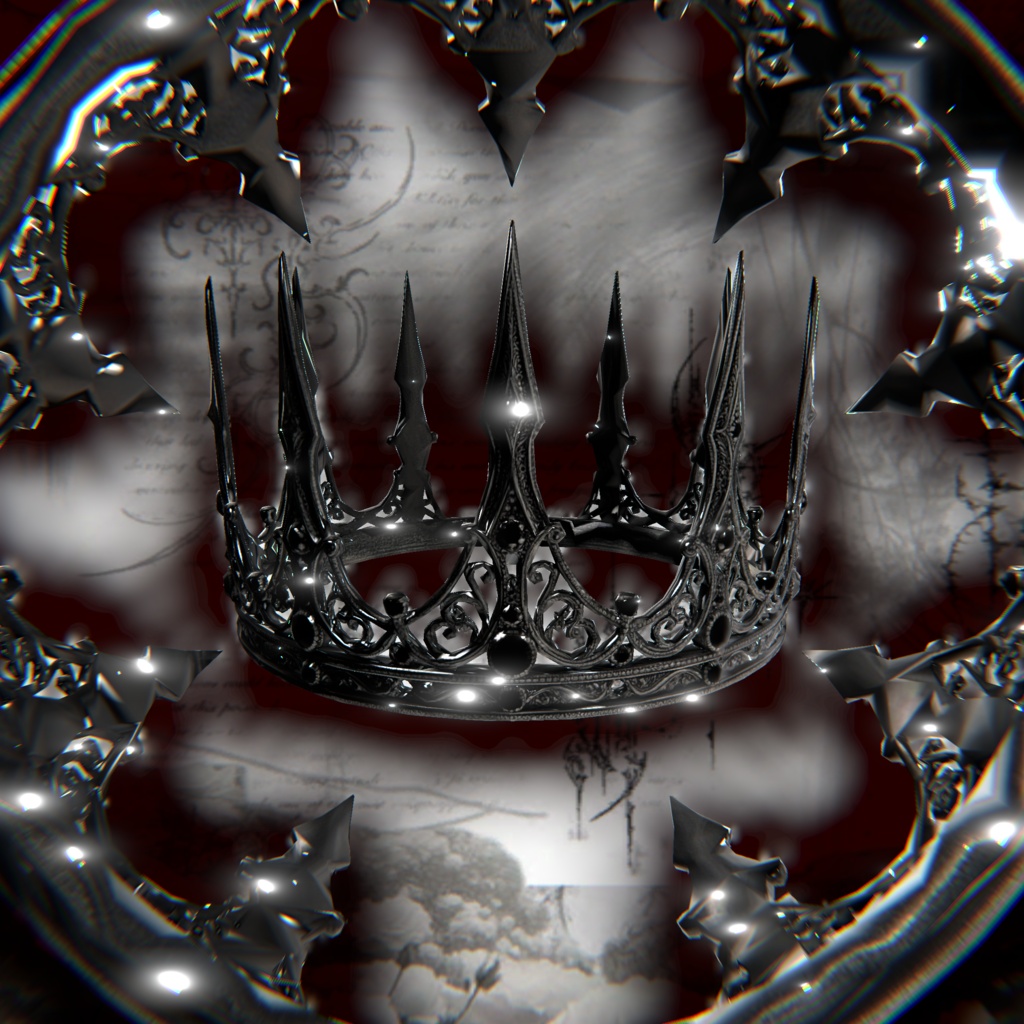 【無料】GOTH SIMPLE CROWN フリーサイズ/Free Size