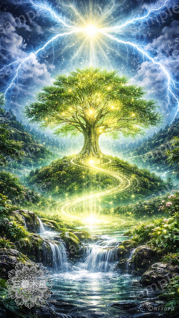 Fortune Art ／神話守護アート  —守られながら、運をつかむ。—《三碧木星》