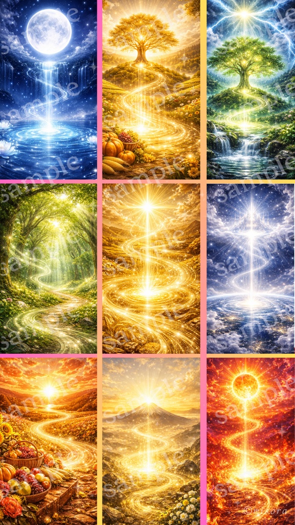 【九星完全守護セット】Fortune Art ／神話守護アート　全9星 —東西南北、すべての運気があなたを守る。—