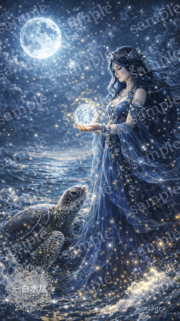 Fortune Art ／神話守護アート  一白水星「玄水神護アート」