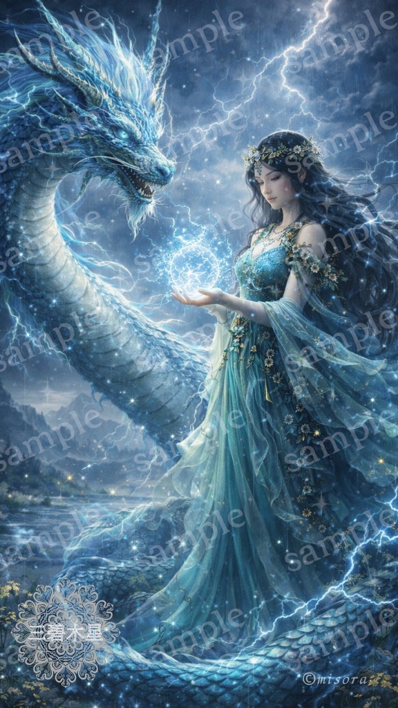 Fortune Art ／神話守護アート 三碧木星「雷龍覚醒アート」〜動け。あなたの時代が、今始まる〜
