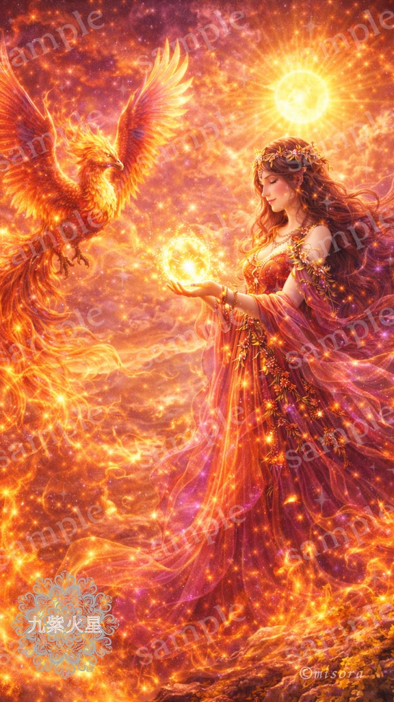 Fortune Art ／神話守護アート 九紫火星 「光焔栄光アート」〜見えている。選ばれている。輝く運命〜