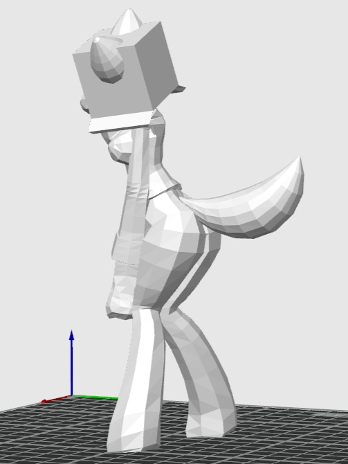 ハコさんフィギュア3Dデータ(STL/blend/3mf)