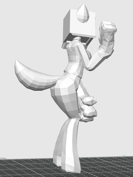 ハコさんフィギュア3Dデータ(STL/blend/3mf)