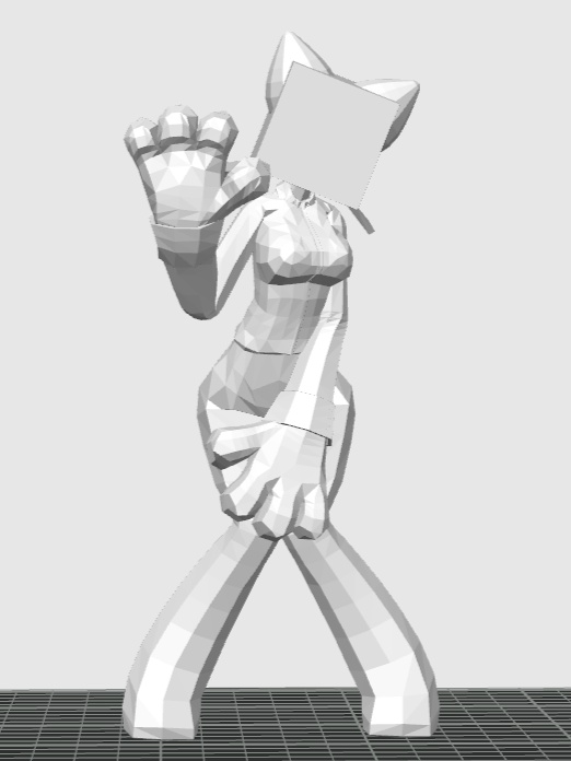 ハコさんフィギュア3Dデータ(STL/blend/3mf)