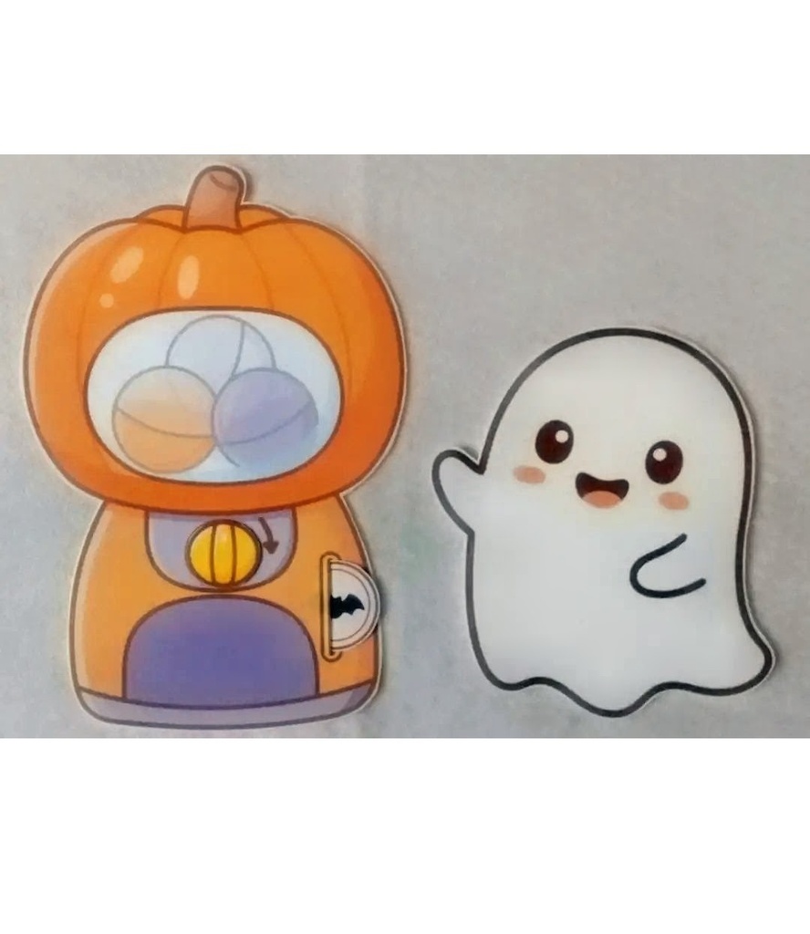 ハロウィン わくわくガチャ おたんじょうび PDF 2点セット ダウンロード版 パネルシアター 保育教材 誕生会 ぬりえ付き 出し物 保育ネタ 誕生日会 ハロウィン会 10月 秋 アクティビティ 幼児