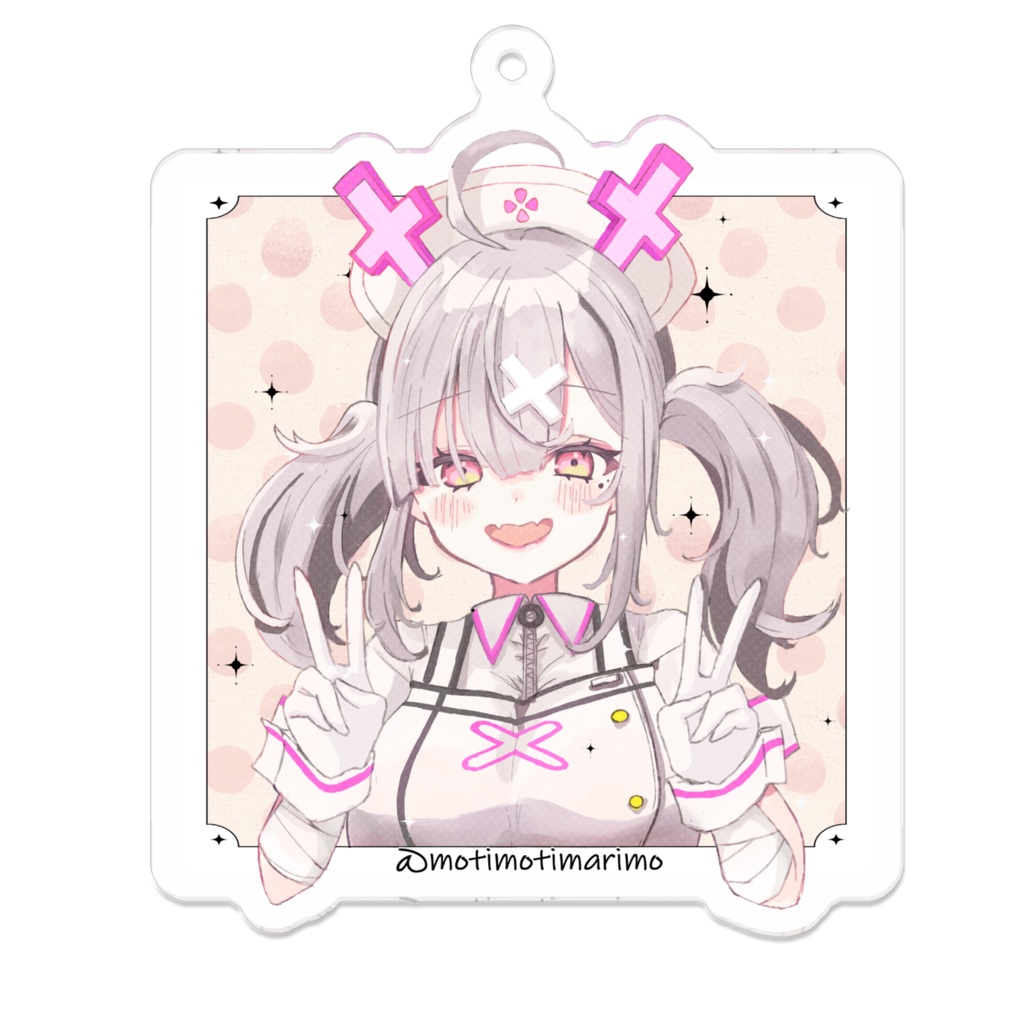 【非公式】健屋花那・ダブルピース　アクリルキーホルダー