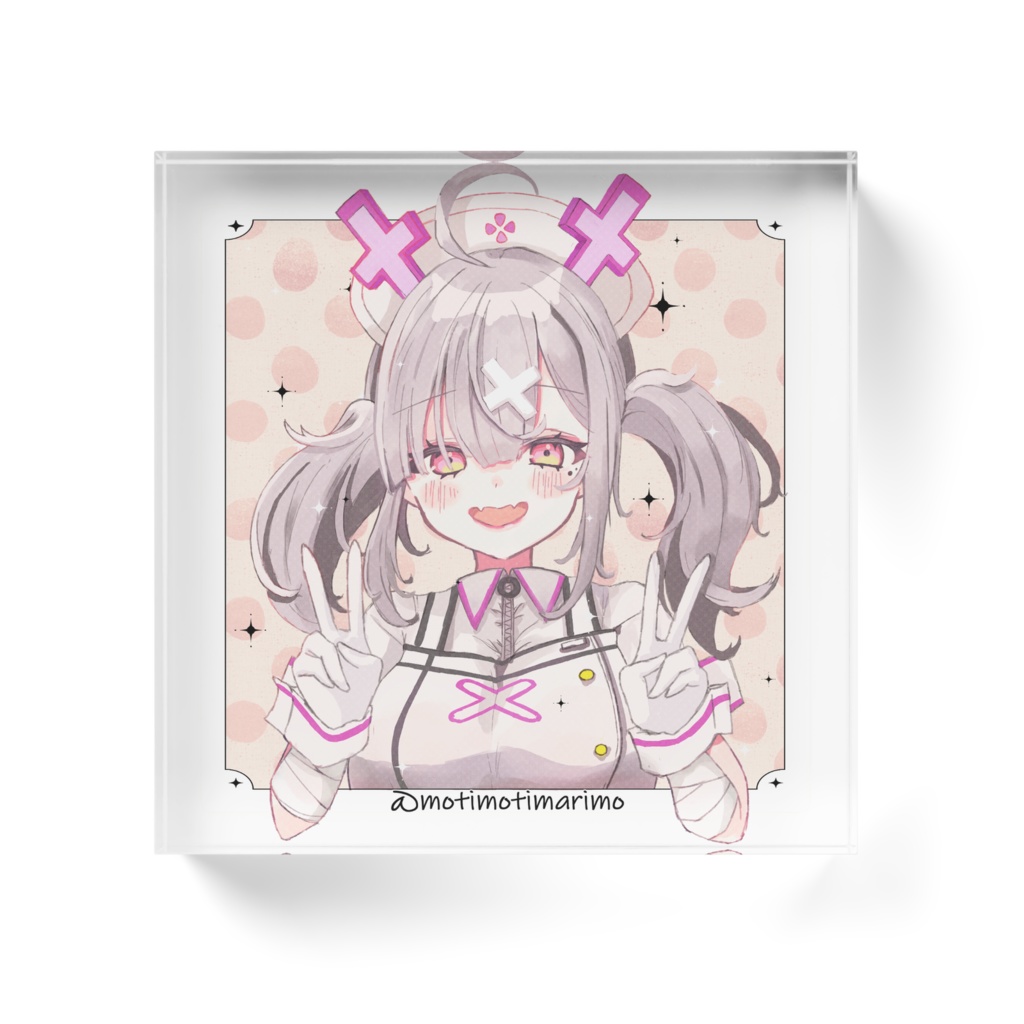 【非公式】健屋花那・ダブルピース アクリルブロック