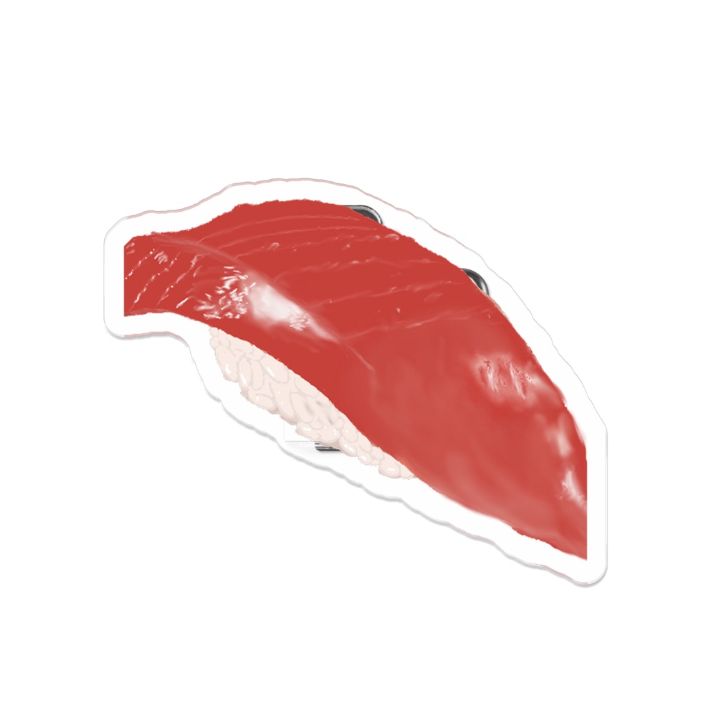 マグロ赤身アクリルバッチ