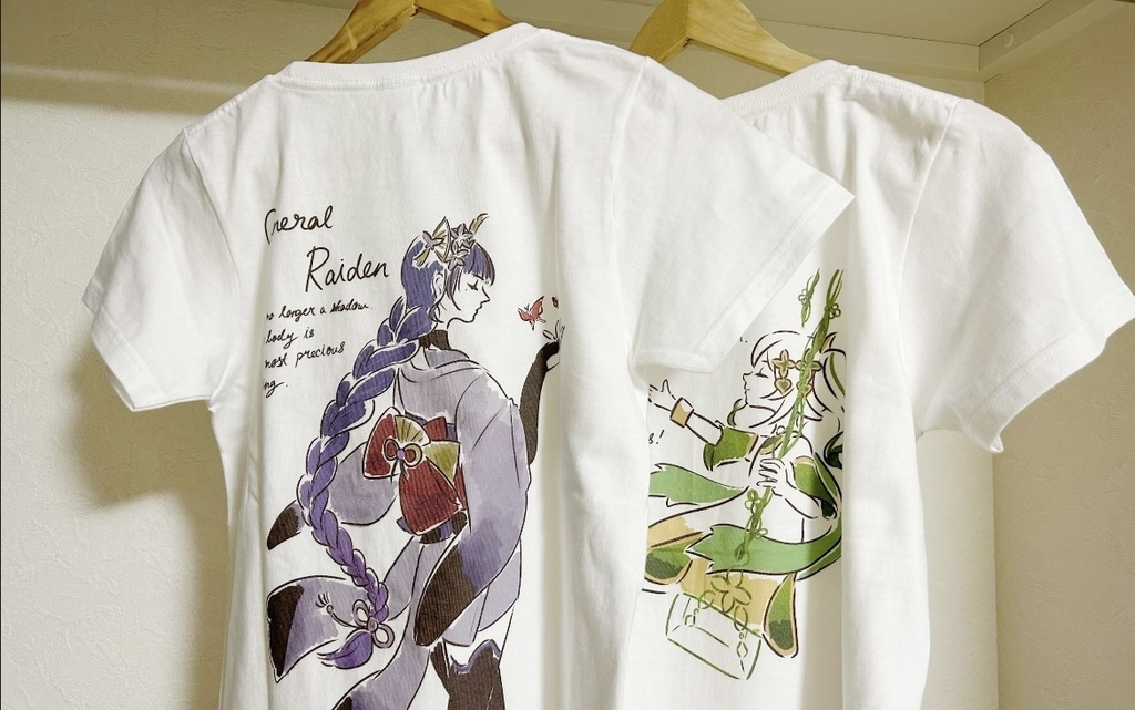 両面デザインＴシャツ【雷電将軍】