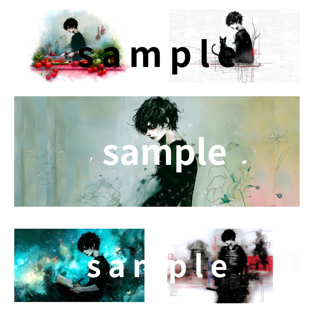 Silent Menagerie vol.06–10｜4K PC Wallpaper Set（5枚）