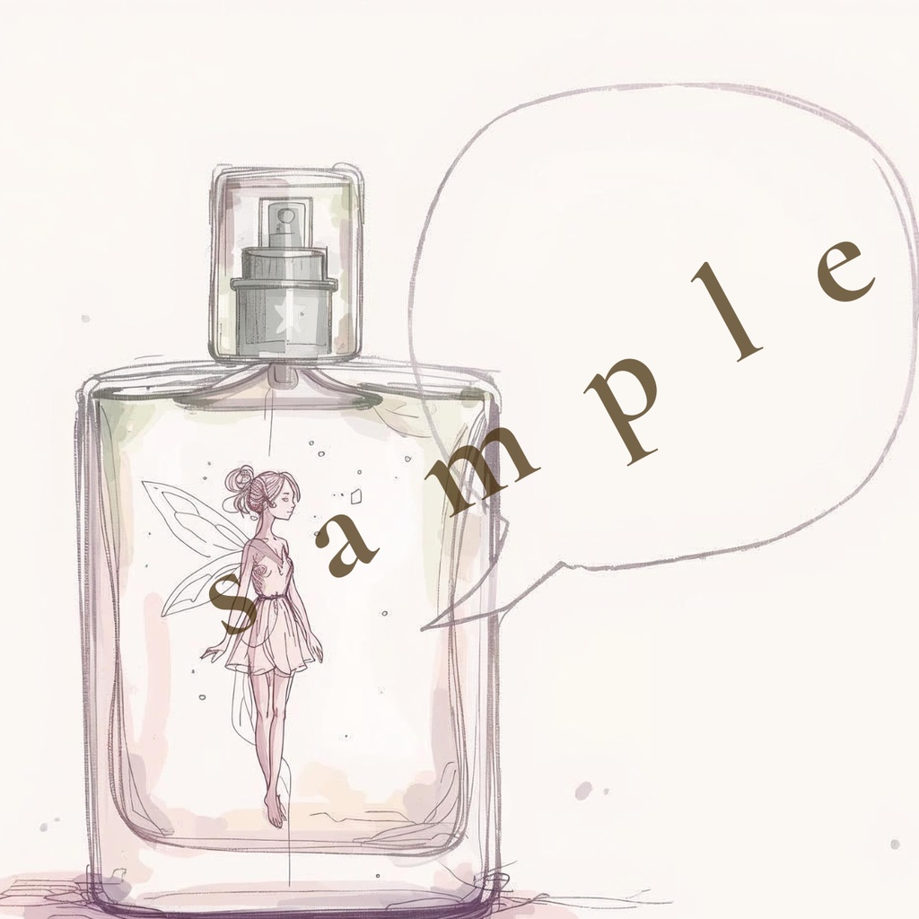 Fantasy Fine-Line Girl Series 吹き出し付きSNS背景セット(5種/透過あり・なし)