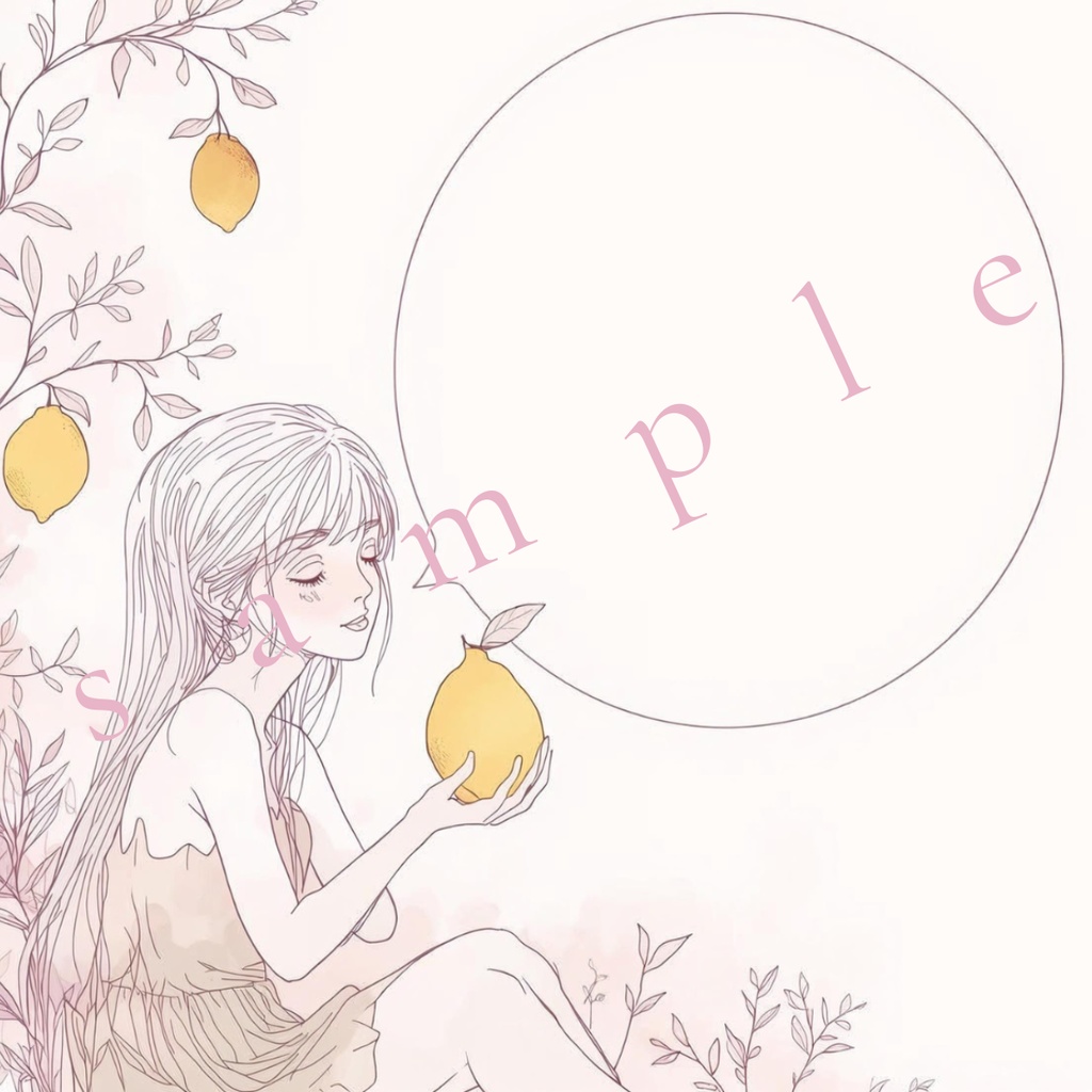 Fantasy Fine Girl Series – Fruity Ver. Background & Transparent Body Art Set (10 PNG Items)