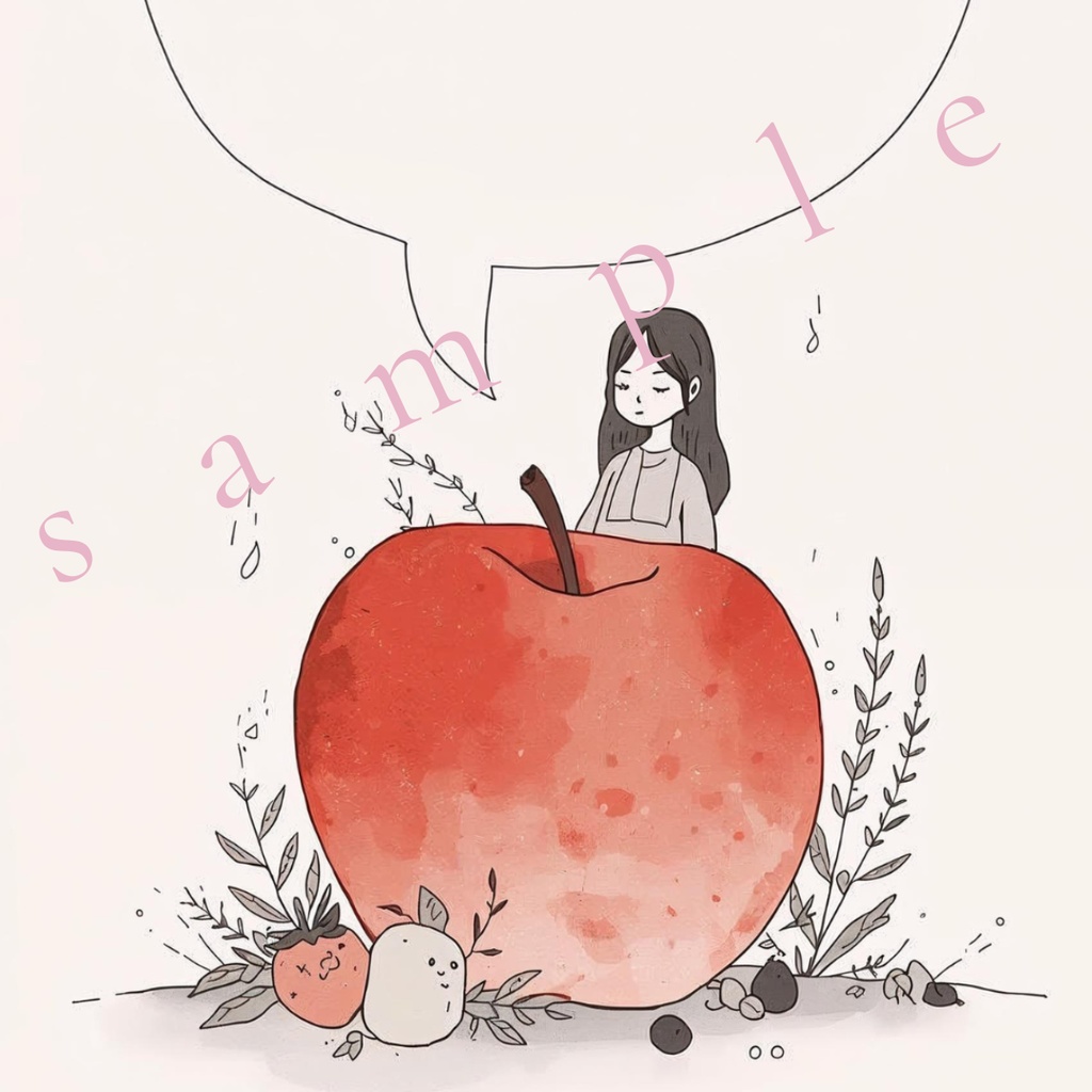 Fantasy Fine Girl Series – Fruity Ver. Background & Transparent Body Art Set (10 PNG Items)