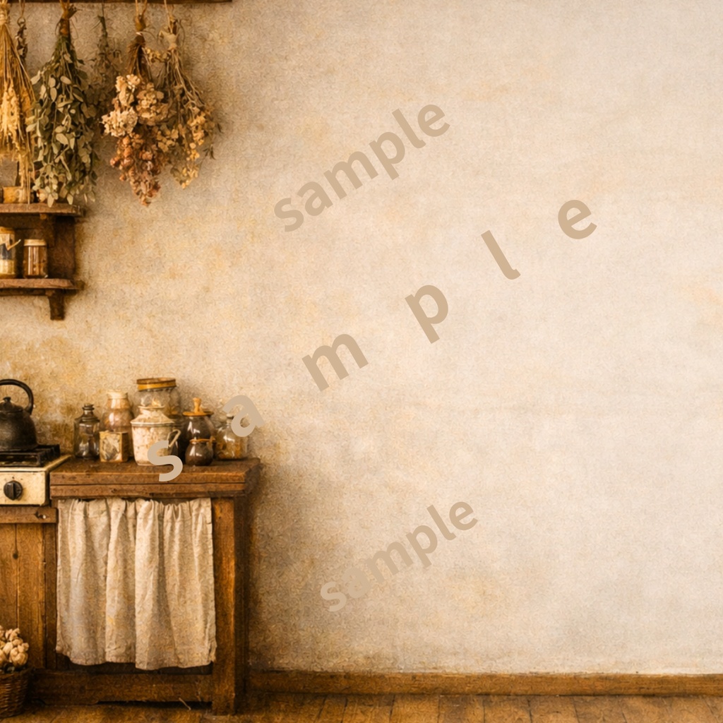 【6枚セット】右余白あり ナチュラルカントリー背景(1920×1080)