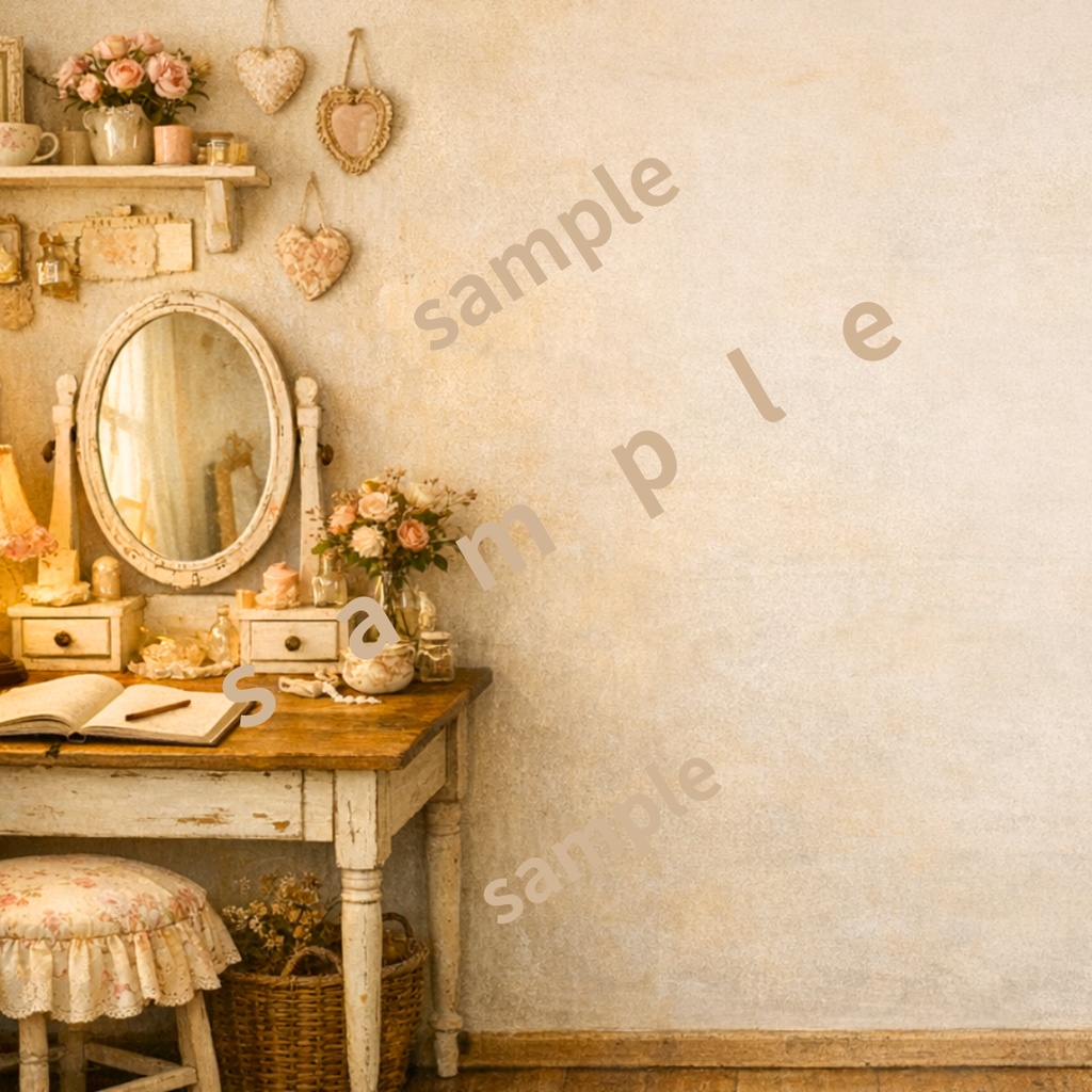 【6枚セット】右余白あり ナチュラルカントリー背景(1920×1080)