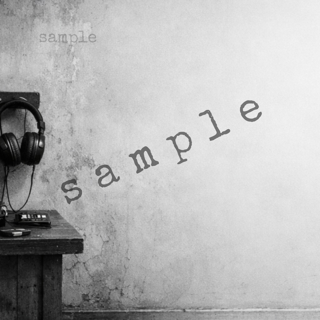 配信背景 6枚セット|モノクロ・Cool 無人・右側余白|1920×1080(PNG)