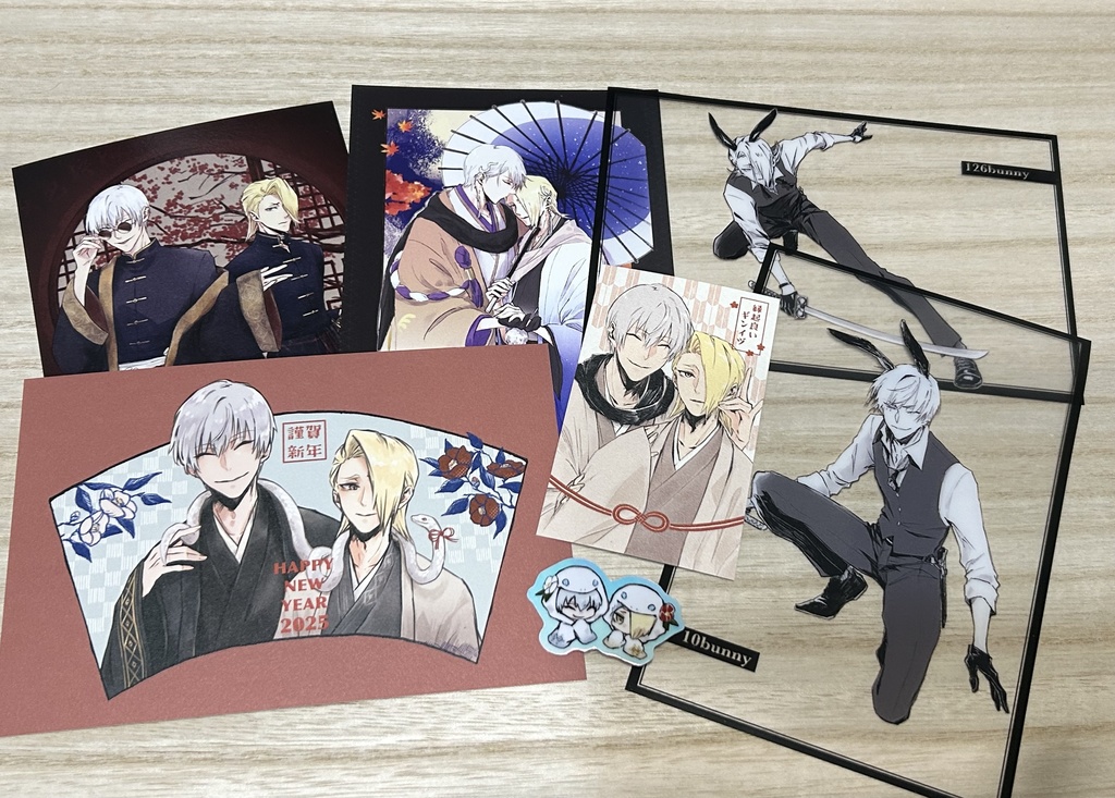 ギンイヅステッカー&ポストカードセット