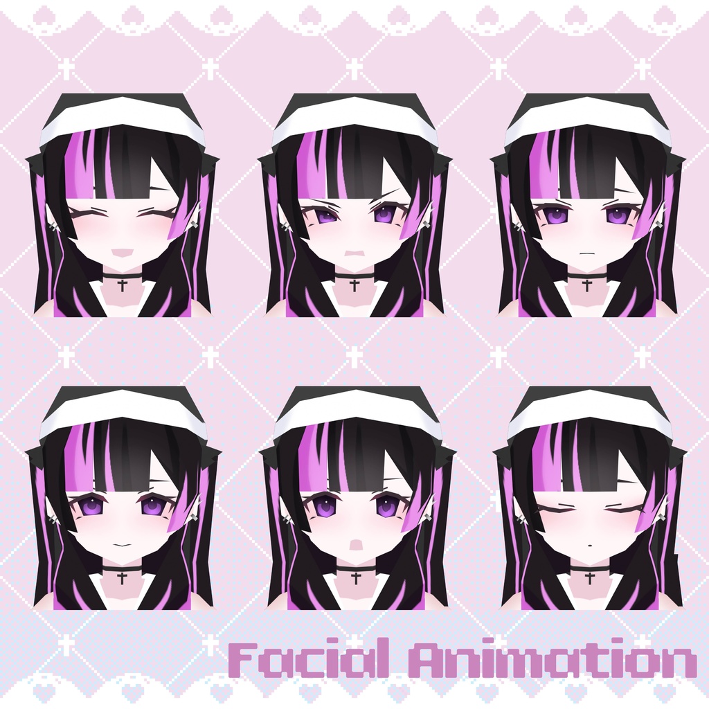 【Quest対応 / LowPoly】リラ&チヒロ【オリジナル3Dモデル】