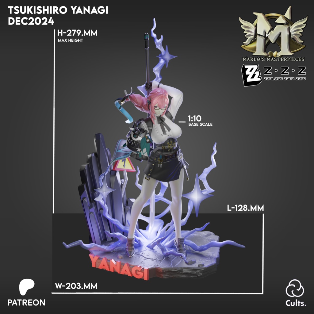 ZZZ: Tsukishiro Yanagi STL