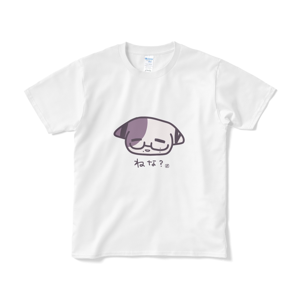 らぎ猫睡眠催促Tシャツ