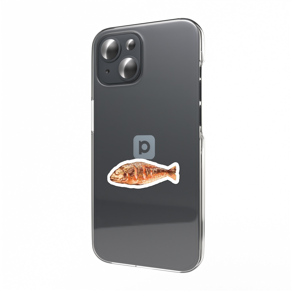 焼魚ステッカー