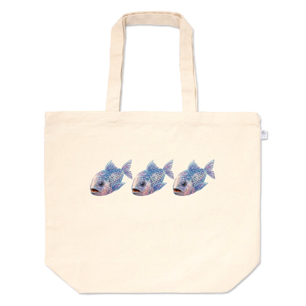 魚トートバッグ