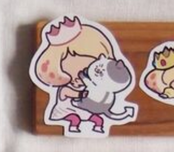 ヒメちゃんステッカー むぎゅっと