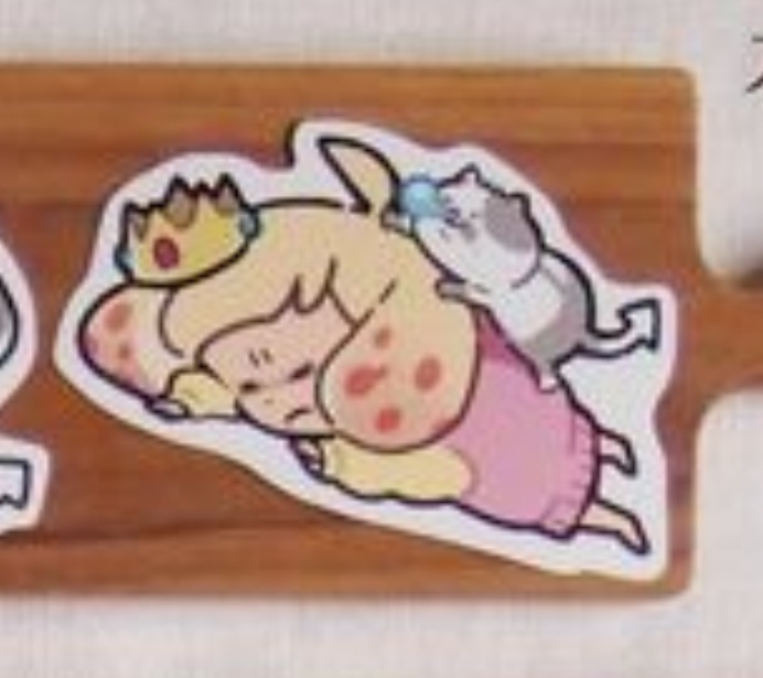 ヒメちゃんステッカー  ぺたんこ