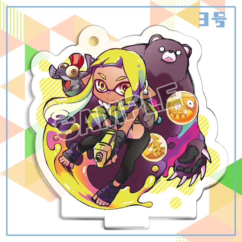 スプラトゥーン3アクリルキーホルダー+スタンド