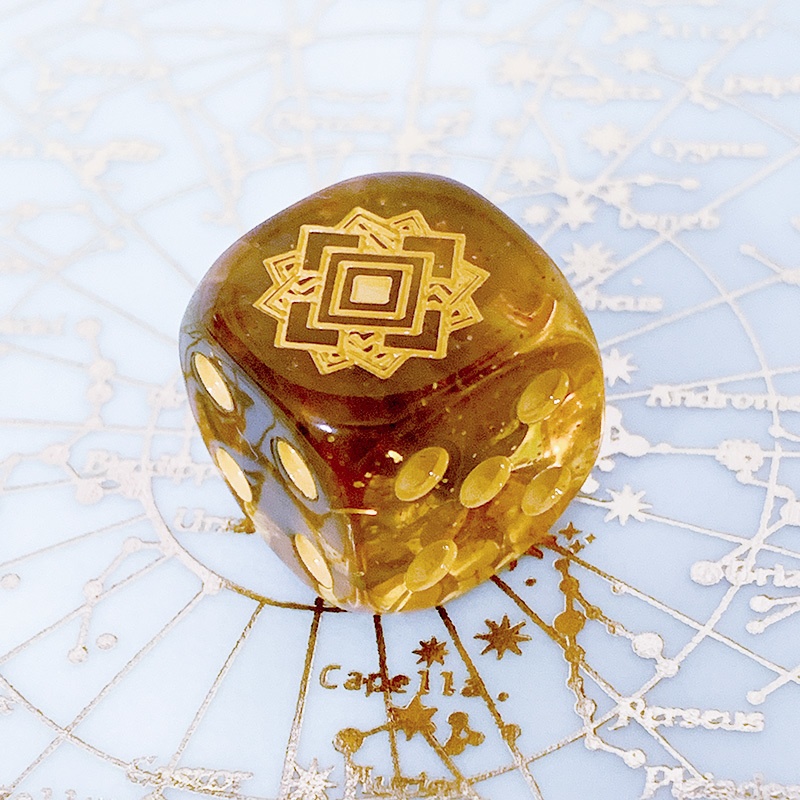 非公式・原神イメージダイスキーホルダー(鍾離)