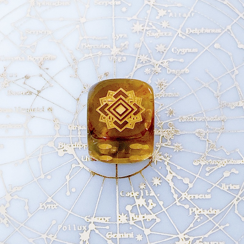 非公式・原神イメージダイスキーホルダー(鍾離)