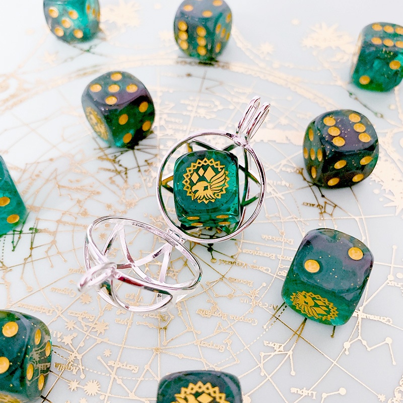 非公式・原神イメージダイスキーホルダー(アルハイゼン)