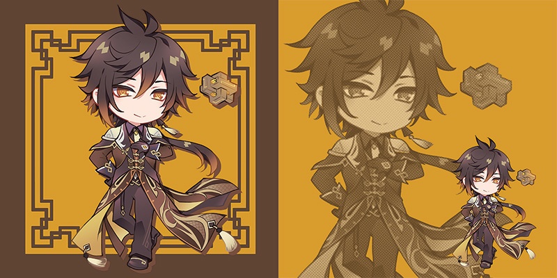 非公式・原神ミニクッションカバー